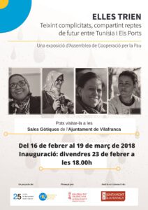 La exposición “Teixint complicitats, compartint reptes de futur entre Tunísia i Els Ports” llega a Vilafranca