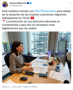 ¿Cómo trabajamos como organización en incidencia política? El caso de los Derechos económicos y laborales el Túnez.