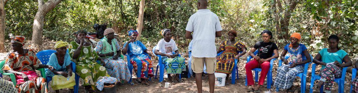 Formación sobre huertas compartidas en el pueblo Baraka Bounao donde ACPP  con USOFORAL apoyan el retorno de las víctimas del conflicto en Casamance